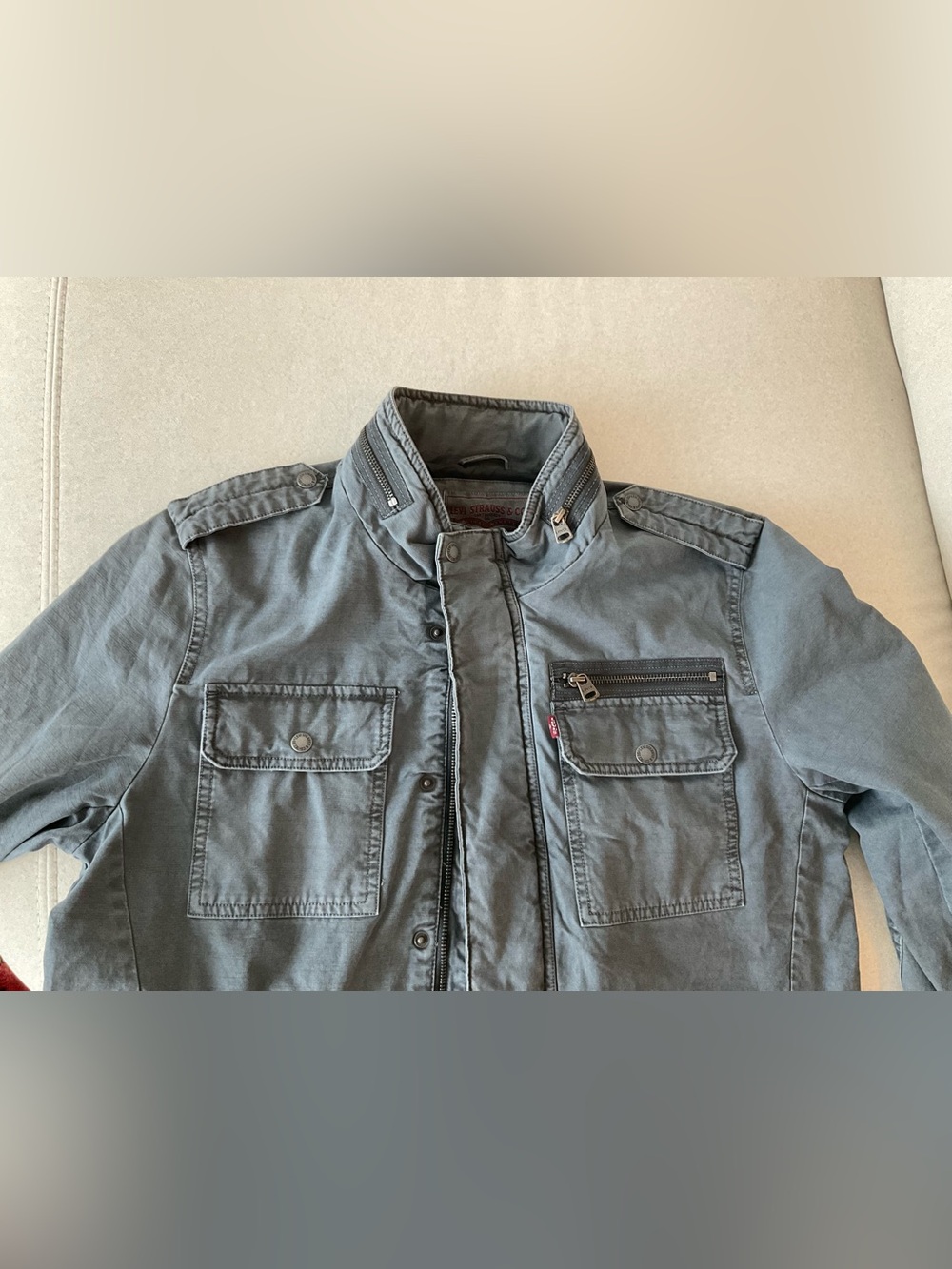 Levi's Olive Gray Military Field Jacket